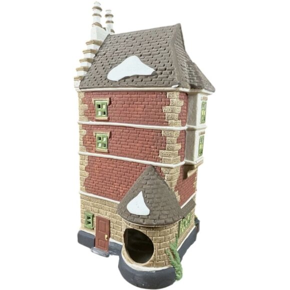 Department 56 Dickens Village Nephew Fred's Flat Lighted Porcelain Christmas VTG - Picture 4 of 7